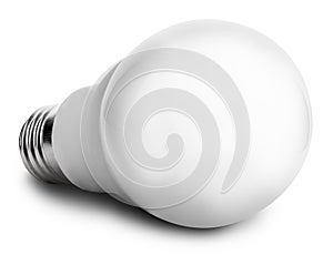 Diode bulb on white background