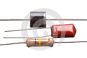 Diode capacitor and resistor