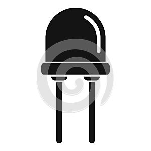 Diode element icon simple vector. Electric power