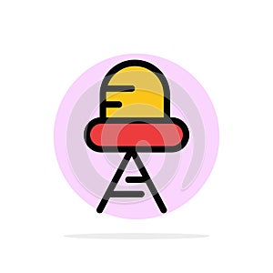 Diode, Led, Light Abstract Circle Background Flat color Icon