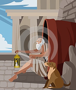 Diogenes the cynic greek philosopher