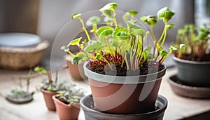 Dionaea Muscipula. Venus Flytrap in the pot.