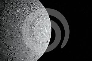 Dione, the moon of Saturn - Solar System