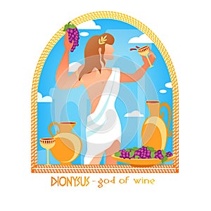 Dionysus or Bacchus in Greek Mythology God of Wine