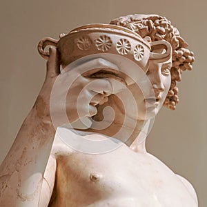 Dionysus Bacchus Wine statue portrait