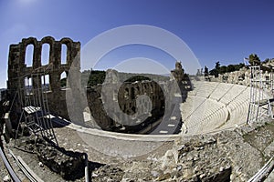 Dionysus theater in Athens photo