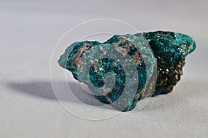Dioptase crystal, Dark Green Dioptase Crystal. photo