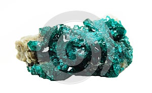 Dioptase geode geological crystals photo