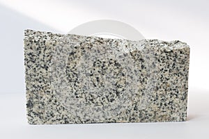 Diorite mineral on white photo