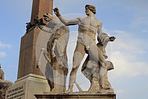 Dioscuri statue in Rome