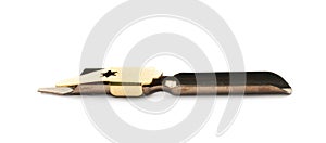 Dip nib pen tip isolated