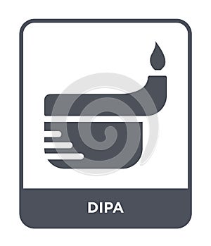 dipa icon in trendy design style. dipa icon isolated on white background. dipa vector icon simple and modern flat symbol for web photo