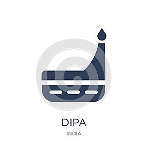 Dipa icon. Trendy flat vector Dipa icon on white background from photo