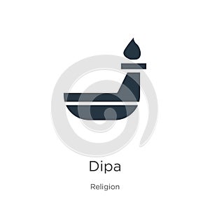 Dipa icon vector. Trendy flat dipa icon from religion collection isolated on white background. Vector illustration can be used for photo