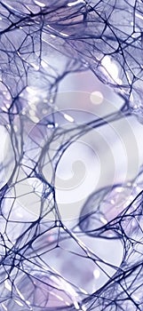 Dipeptide biomolecular network forming organic filamentous microstructure. Biomolecular network showing connected organic