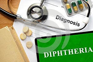 Diphtheria. photo