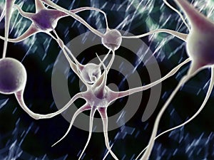 Diplococcus bacterium 3d render