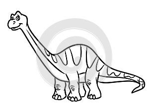 Diplodocus dinosaur Jurassic period coloring pages photo