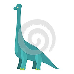 Diplodocus icon, cartoon style