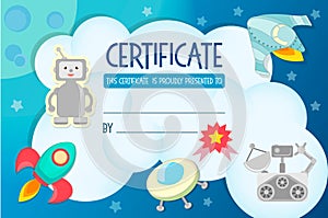 Diploma, the certificate of the teaching game on the theme of Co