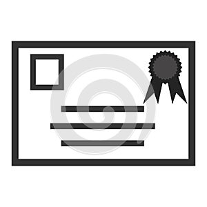 diploma certificate. Vector illustration decorative design