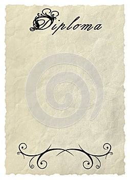 Diploma - Decorative framework.