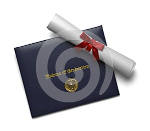 Diploma of Graduation Cover and Medal