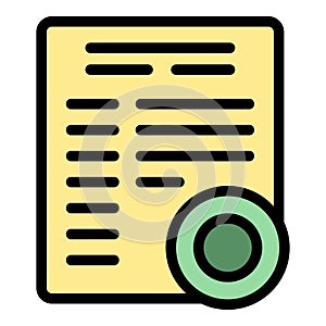 Diploma learn icon vector flat