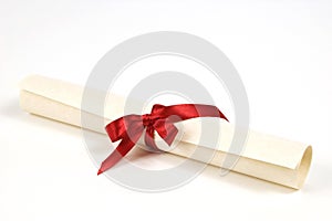 Diploma with Red Ribbon Revised