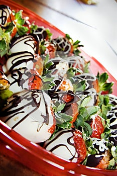 Dipped strawberries