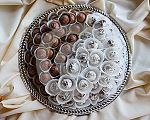 Dipped White and Milk Chocolate Cookie Platter