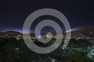 Dire Dawa, Ethiopia at night with lightning