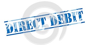 Direct debit blue stamp