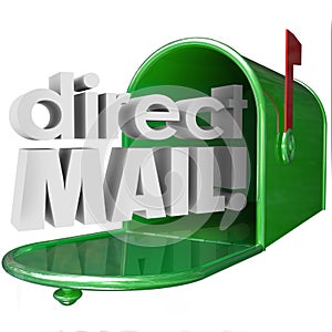 Direct Mail Words Mailbox Advertising Marketing Communication Me