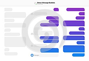 Direct Messages Bubbles