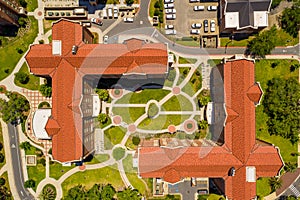 Direct overhead shot University campus scene FSU Tallahassee photo