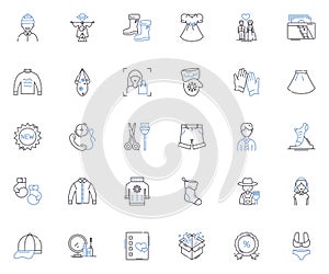 Direct sale line icons collection. Commission, Incentives, Products, Bonus, Compensation, Sell, Marketing vector and