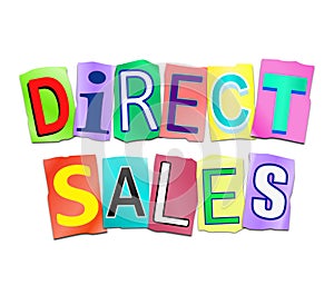 Direct sales concept.