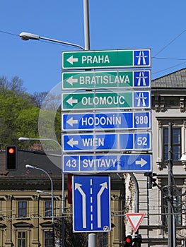 Direction arrow signs