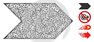 Direction Arrow Web Vector Mesh Illustration