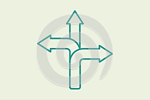 Direction icon. icon related to UI elements. suitable for web site, app, user interfaces,element, printable etc. line icon style.