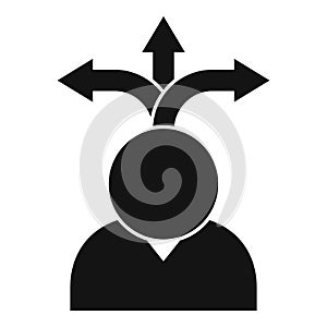 Direction personal traits icon, simple style