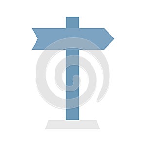 Direction post Line vector icon which can easily modify or edit