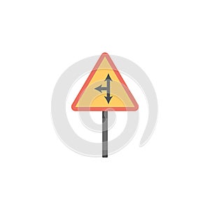 Direction sign colored icon. Element of road signs and junctions icon for mobile concept and web apps. Colored Direction sign can