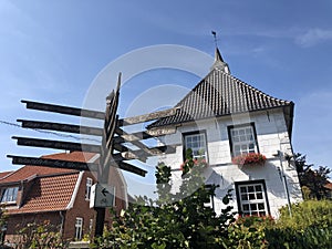 Direction sign next to the Old Town Hall