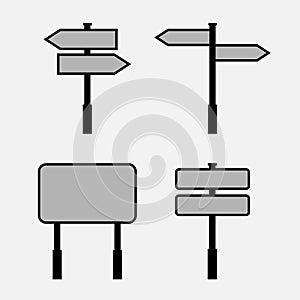 Direction Signs Cliparts Vector