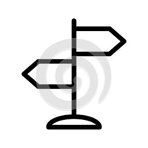 Direction thin line vector icon