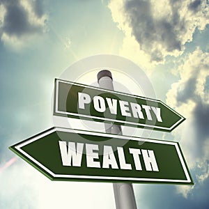 Direction of wealth or poverty
