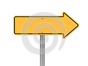 Directional Arrow Road Sign.