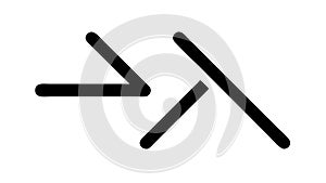 Directional Arrow Vector Icon, Data Flow Symbol, vector design Generative AI
